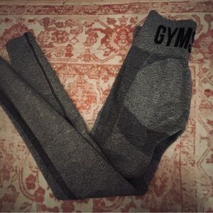 Gymshark Charcoal and Black Leggings